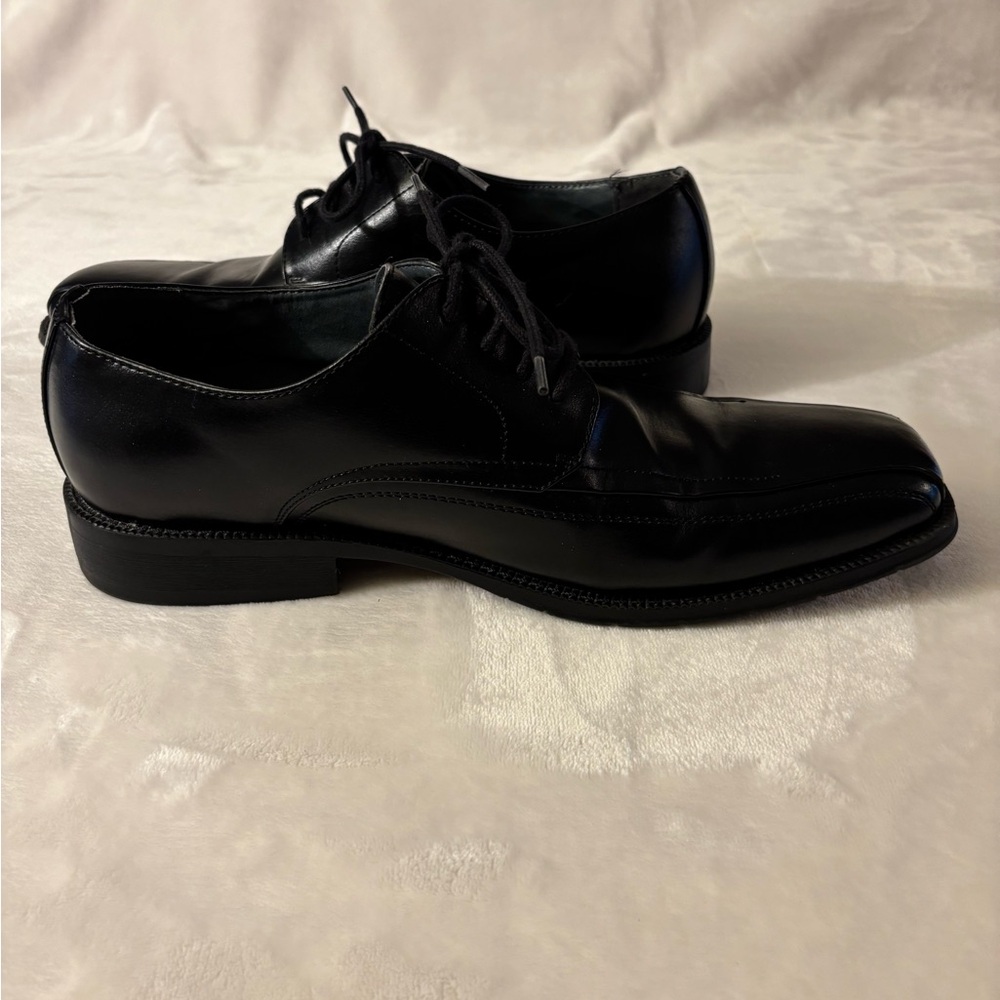 JF J.Ferrar Black Men's Oxfords - Picture 4 of 9